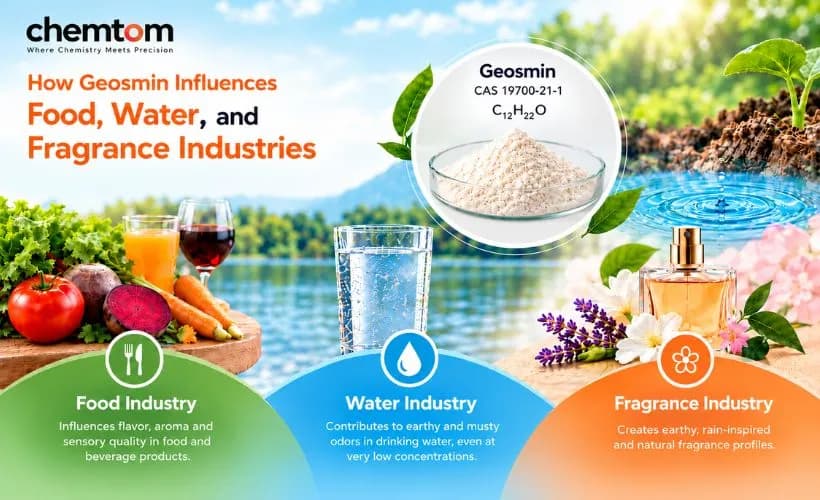 How Geosmin Influences Food, Water, and Fragrance Industries